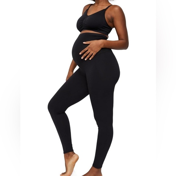 Essential Stretch Over the Belly Leggings Full Length NWT - Picture 1 of 4